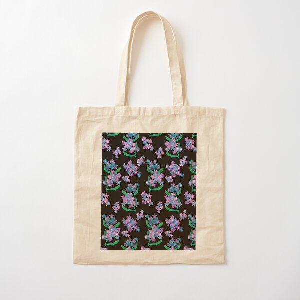 Forget Me Not Cotton Tote Bag