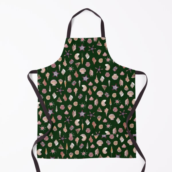 Item preview, SEASHELL PATTERN - dark green designed and sold by BEATRIZ ABAITUA.