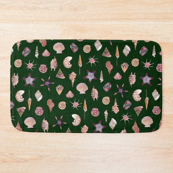 Item preview, SEASHELL PATTERN - dark green designed and sold by BEATRIZ ABAITUA.