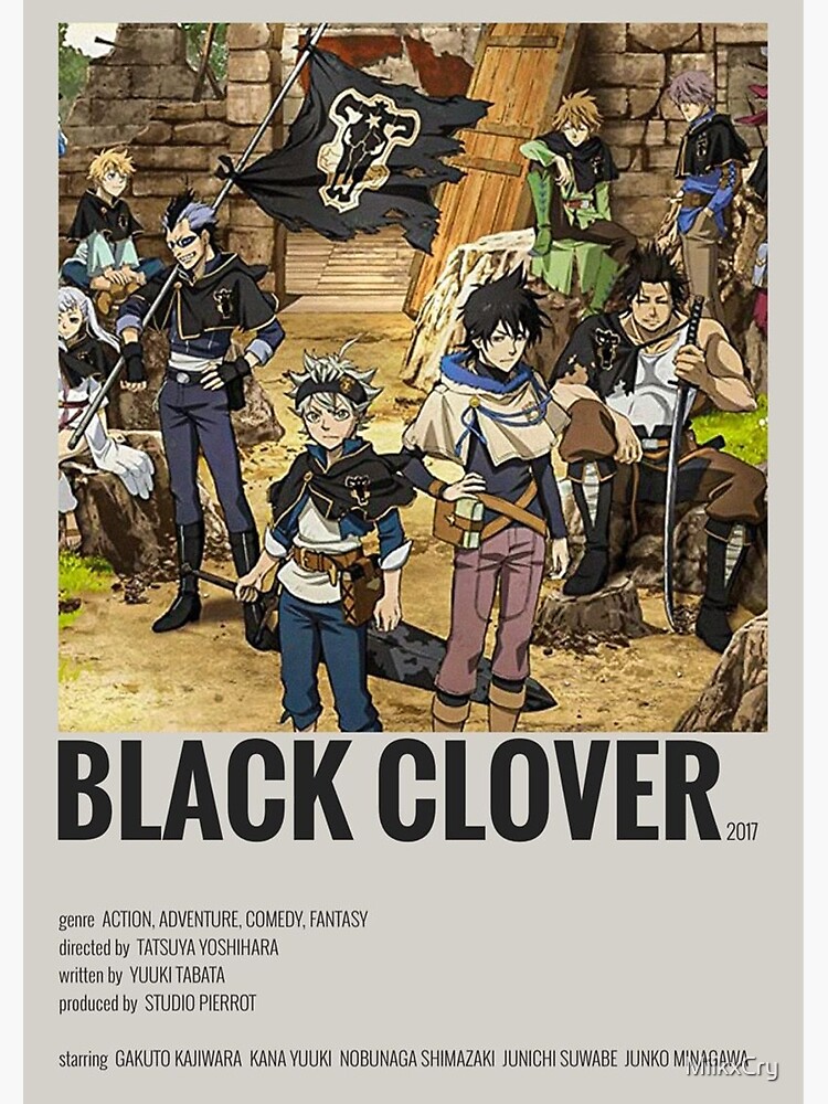 "Black Clover minimalist poster" Poster by MiikxCry | Redbubble