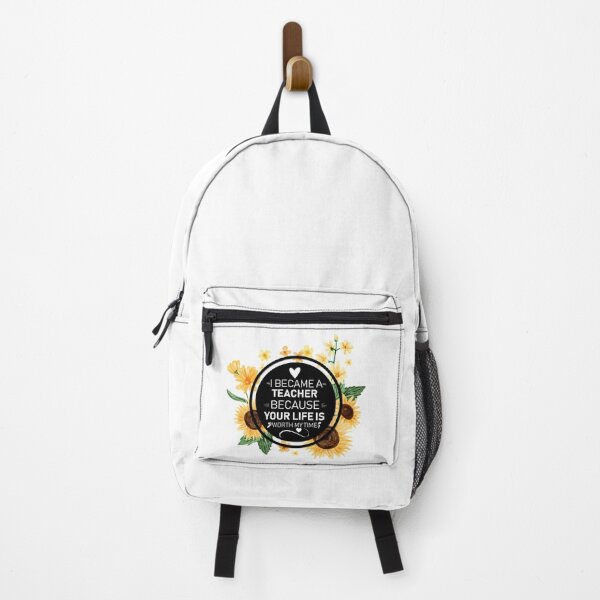 Item preview, I BECAME A TEACHER BECAUSE YOUR LIFE IS  WORTH MY TIME DESIGN designed and sold by OxmatDesign.
