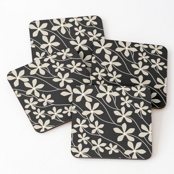 Item preview, Chic Floral Flow in Black and Beige designed and sold by meggydesigns.