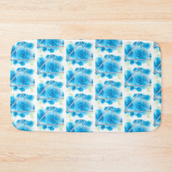 Item preview, Geometric Roses, Blue designed and sold by becks-specs.