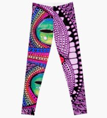 Alice In Wonderland Cat Purple Leggings