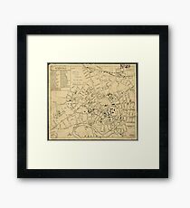 Vintage Map of Cambridge Massachusetts (1880) Framed Print