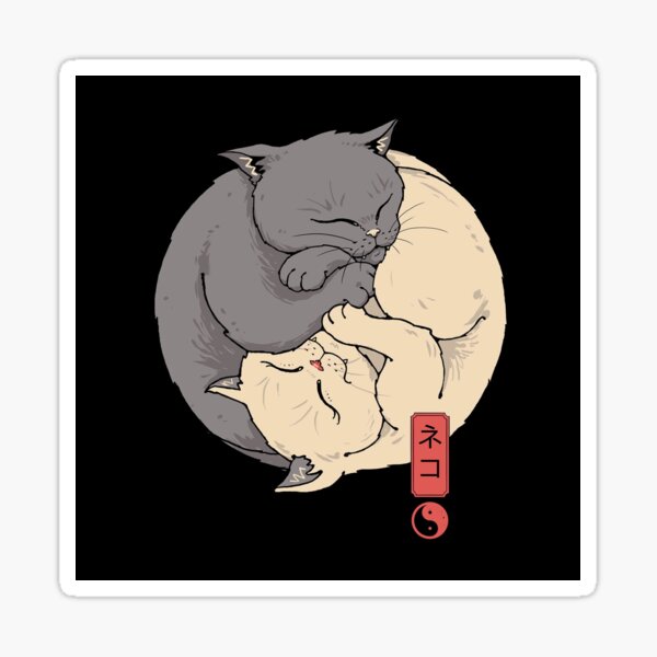 Item preview, Yin Yang Cats designed and sold by vincenttrinidad.