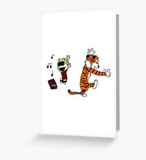 calvin and hobbes Greeting Card