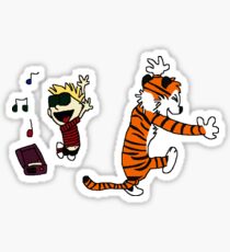 calvin and hobbes Sticker