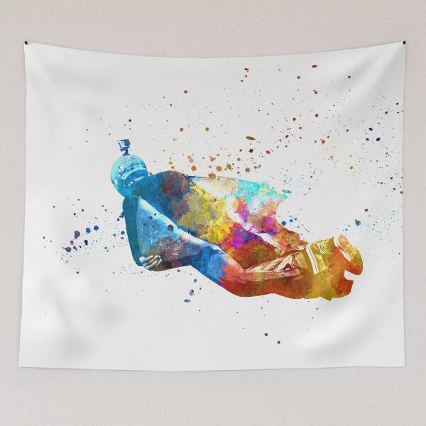Artikelvorschau, Wingsuit-Pullover in Aquarell entworfen und verkauft von paulrommer.