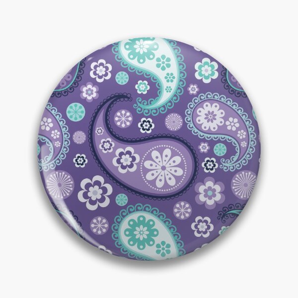 Item preview, Purple Floral Paisley Pattern designed and sold by Neogaia Creations.