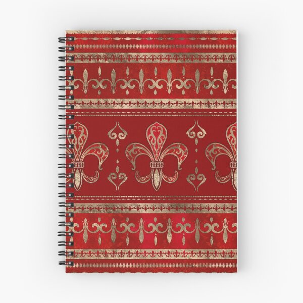 Item preview, Fleur-de-lis ornament Luxury Red designed and sold by k9printart.