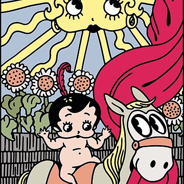 Artwork thumbnail, Betty Boop Tarots: The Sun by Lucy-Faery