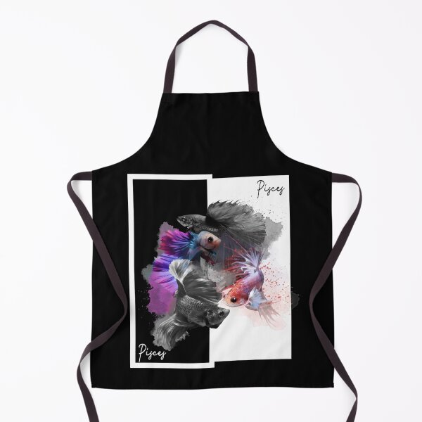 Item preview, Beautiful Fishes Pisces Birth Sign. Black And White Fishes in The Sea. designed and sold by TheImperfecto.