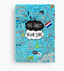 The Fault in Our Stars Collage Canvas Print