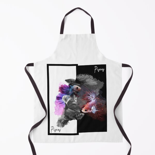 Item preview, Beautiful Fishes Pisces Birth Sign. Black And White Fishes in The Sea. designed and sold by TheImperfecto.