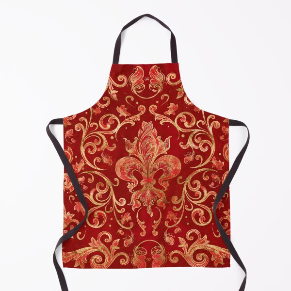 Item preview, Fleur-de-lis ornament Luxury Red designed and sold by k9printart.