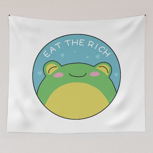 Item preview, Eat The Rich - Frog designed and sold by ValentinaHramov.