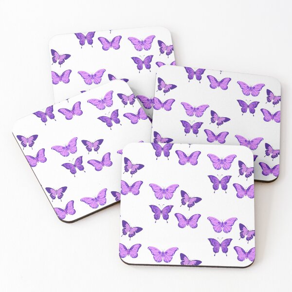 Item preview, Cute butterfly stickers pack (in coral red)  designed and sold by RebelliousRosee.