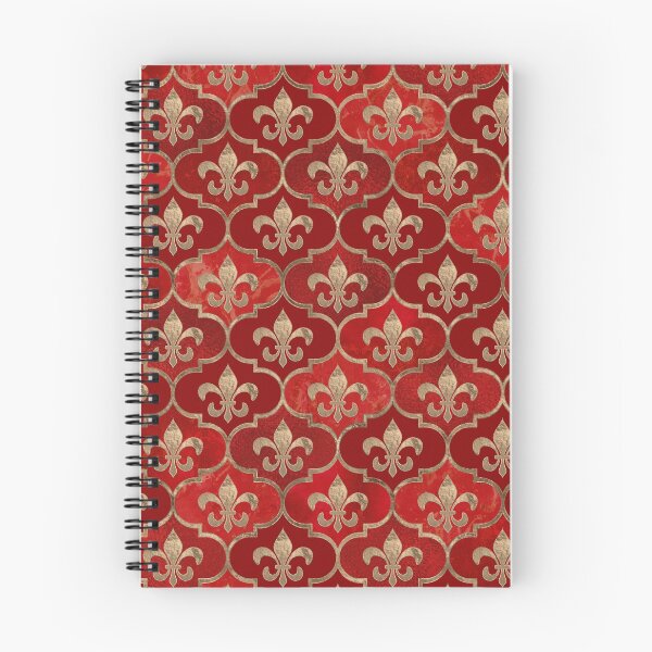 Item preview, Fleur-de-lis pattern luxury red designed and sold by k9printart.
