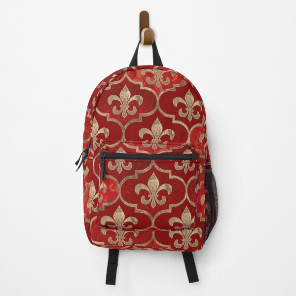 Item preview, Fleur-de-lis pattern luxury red designed and sold by k9printart.