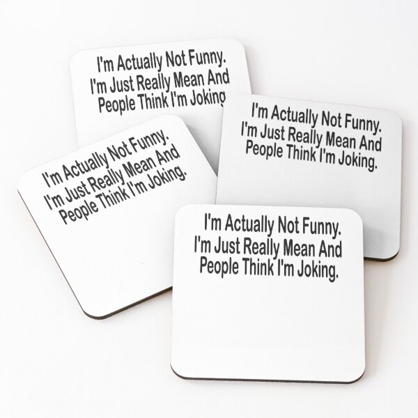 Item preview, I'm Actually Not Funny I'm Just Really Mean And People Think I'm Joking T-Shirt, Funny Quotes, Sarcastic Shirts, Funny Gifts designed and sold by BUniqueBSpecial.