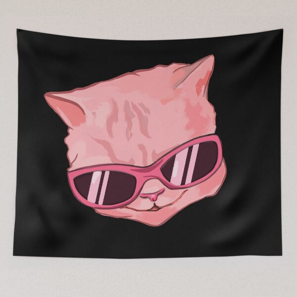 Item preview, Thug cat wearing sunglasses designed and sold by lucky-fern.