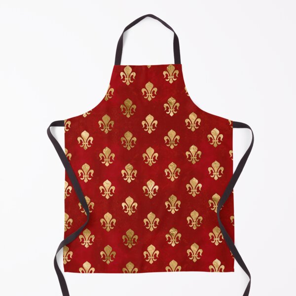 Item preview, Fleur-de-lis pattern luxury red designed and sold by k9printart.