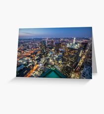 Bank of America Plaza Rooftop, Dallas Greeting Card