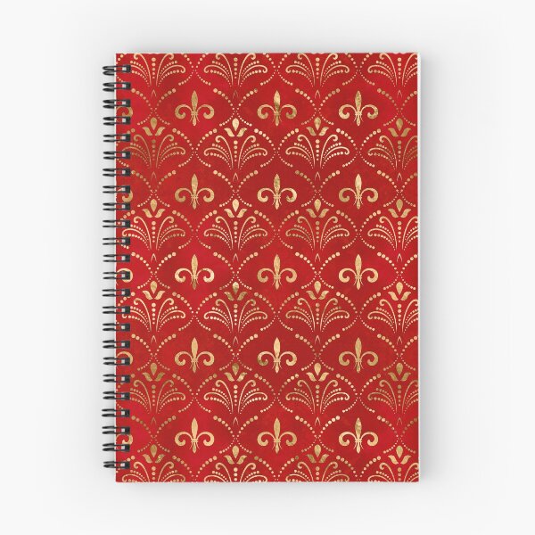 Item preview, Fleur-de-lis pattern luxury red designed and sold by k9printart.
