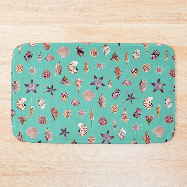 Item preview, SEASHELL PATTERN - turquoise designed and sold by BEATRIZ ABAITUA.