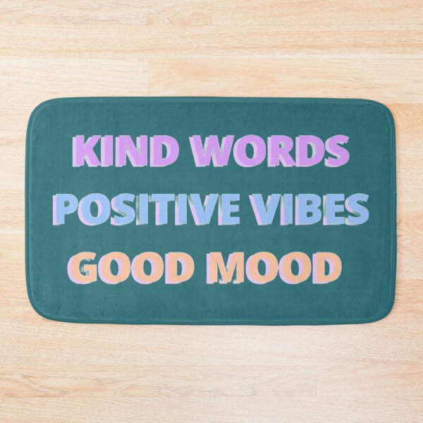Item preview, KIND WORDS POSITIVE VIBES GOOD MOOD  designed and sold by girlschance.