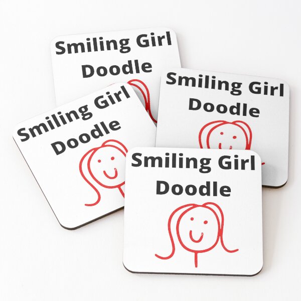 Item preview, Smiling Girl Doodle  designed and sold by Asherseven.