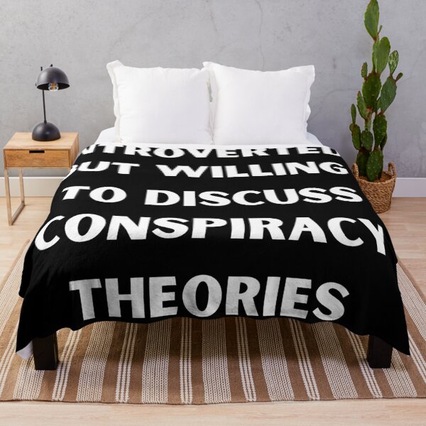 Item preview, Introverted, but willing to discuss conspiracy theories designed and sold by Clickforyous.