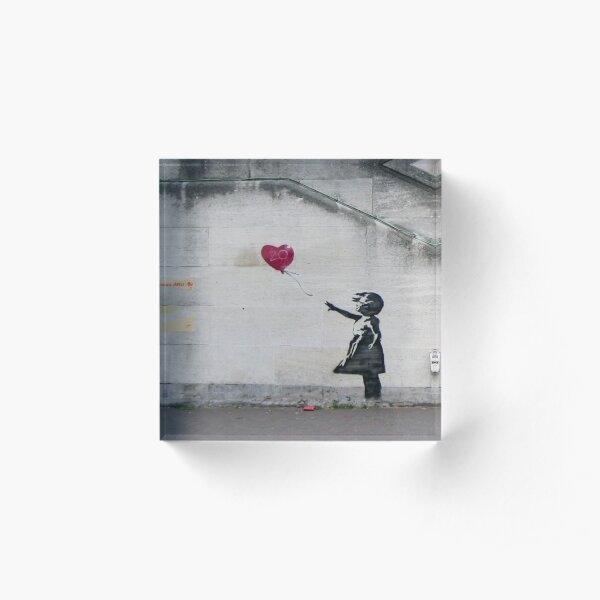 BANSKY street art graffiti Acrylic Block