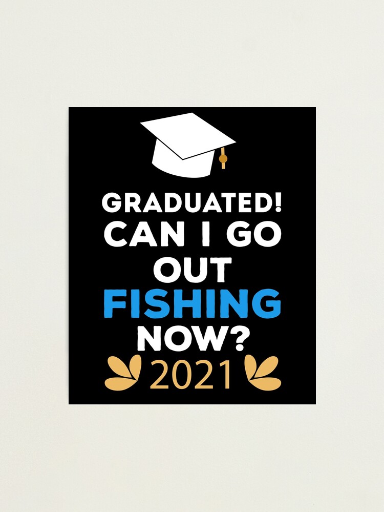 Let's Go To The Lake Fishing Graduation Invitation