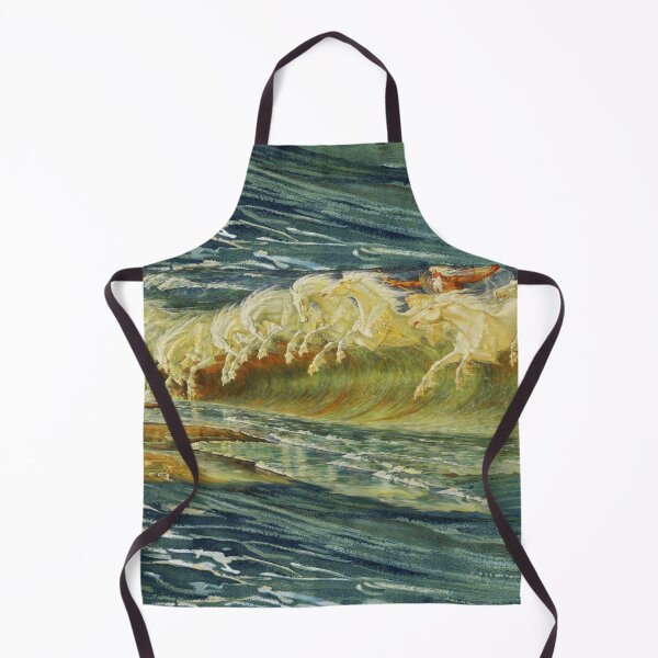 Item preview, SEA HORSES OF NEPTUNE GALLOPPING AMONG WAVES designed and sold by BulganLumini.