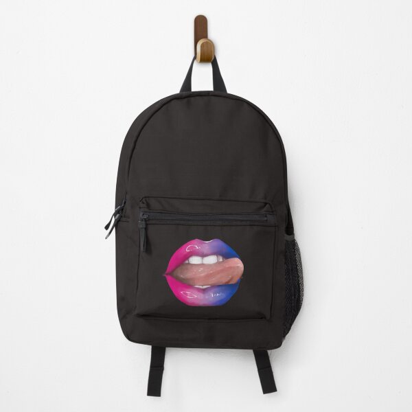 Item preview, Bisexual Gay Pride Rainbow Shiny Tongue Lips designed and sold by TunafishArt.