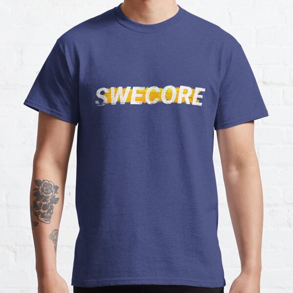 Swecore grunge stroke (blanco) Camiseta clásica