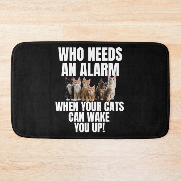 Item preview, CAT WAKE UP, CAT ALARM CLOCK, FUNNY CAT MEME, CUTE CAT WAKE UP, designed and sold by R B Chrystal.
