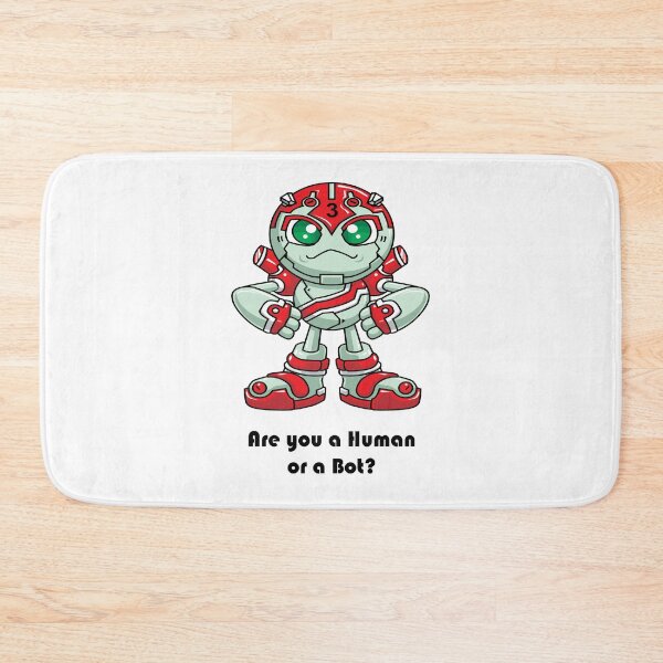 Item preview, Are You A Human Or A Bot? Robot Cartoon designed and sold by ProjectX23.