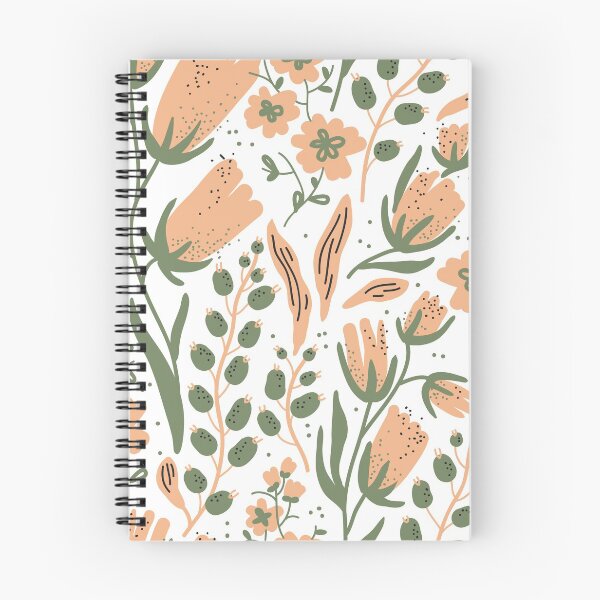 Item preview, Delicate Flowy Floral Sage Green  designed and sold by kindtoearth.