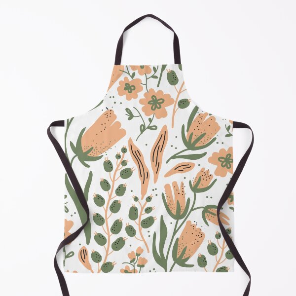 Item preview, Delicate Flowy Floral Sage Green  designed and sold by kindtoearth.