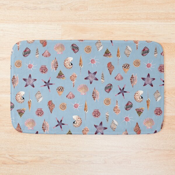 Item preview, SEASHELL PATTERN - light blue designed and sold by BEATRIZ ABAITUA.