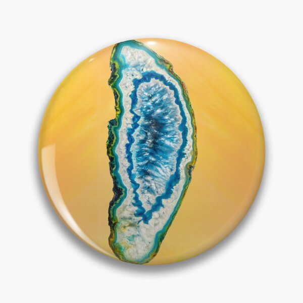 Item preview, Chalcedony cut blue crystal rock stone designed and sold by wunderfamily.