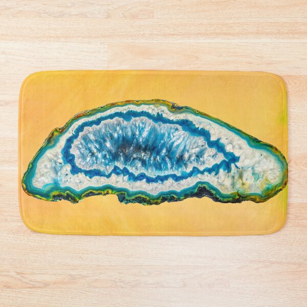 Item preview, Chalcedony cut blue crystal rock stone designed and sold by wunderfamily.