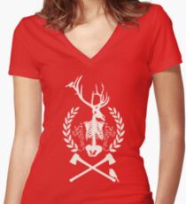 BONES Women's Fitted V-Neck T-Shirt