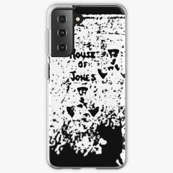 The House of Jones - white on black Samsung Galaxy Soft Case