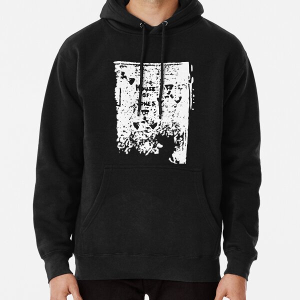 The House of Jones - white on black Pullover Hoodie