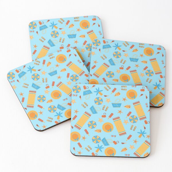 Item preview, A pattern of beach accessories and seashells. designed and sold by LionKsi89.