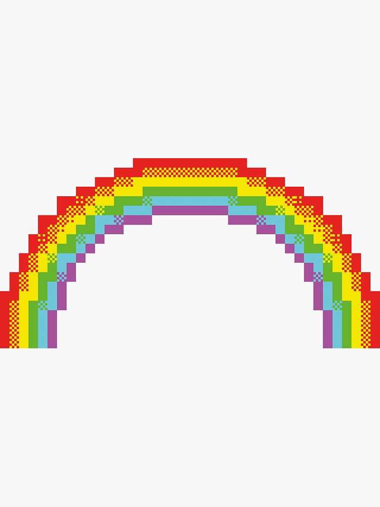 8 Bit Retro Gaming ZX Spectrum Rainbow | Sticker